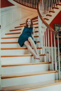 Girl on stairs